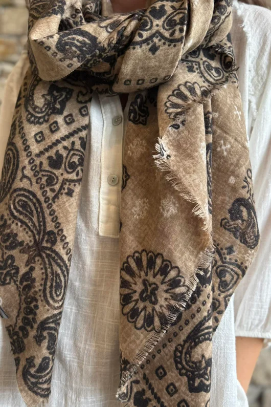 Lucky Bandana Scarf Sand 